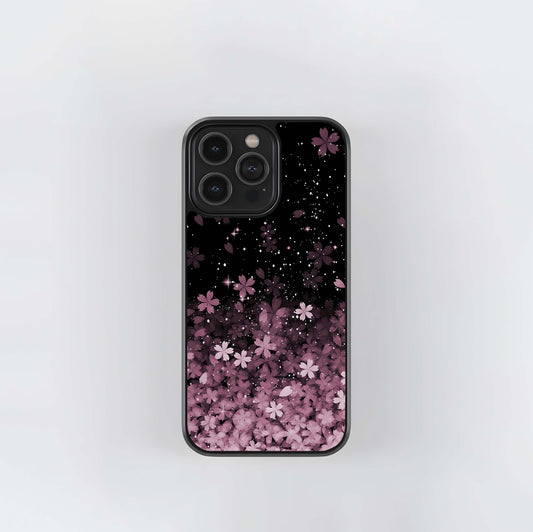 Small Starry Flowers Glass Case