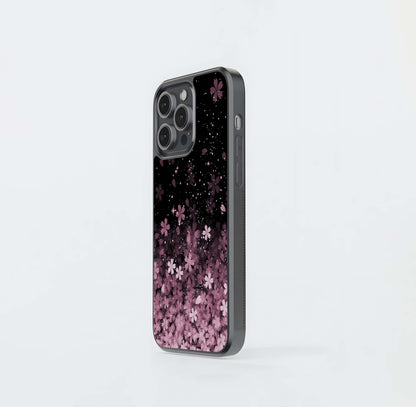 Small Starry Flowers Glass Case