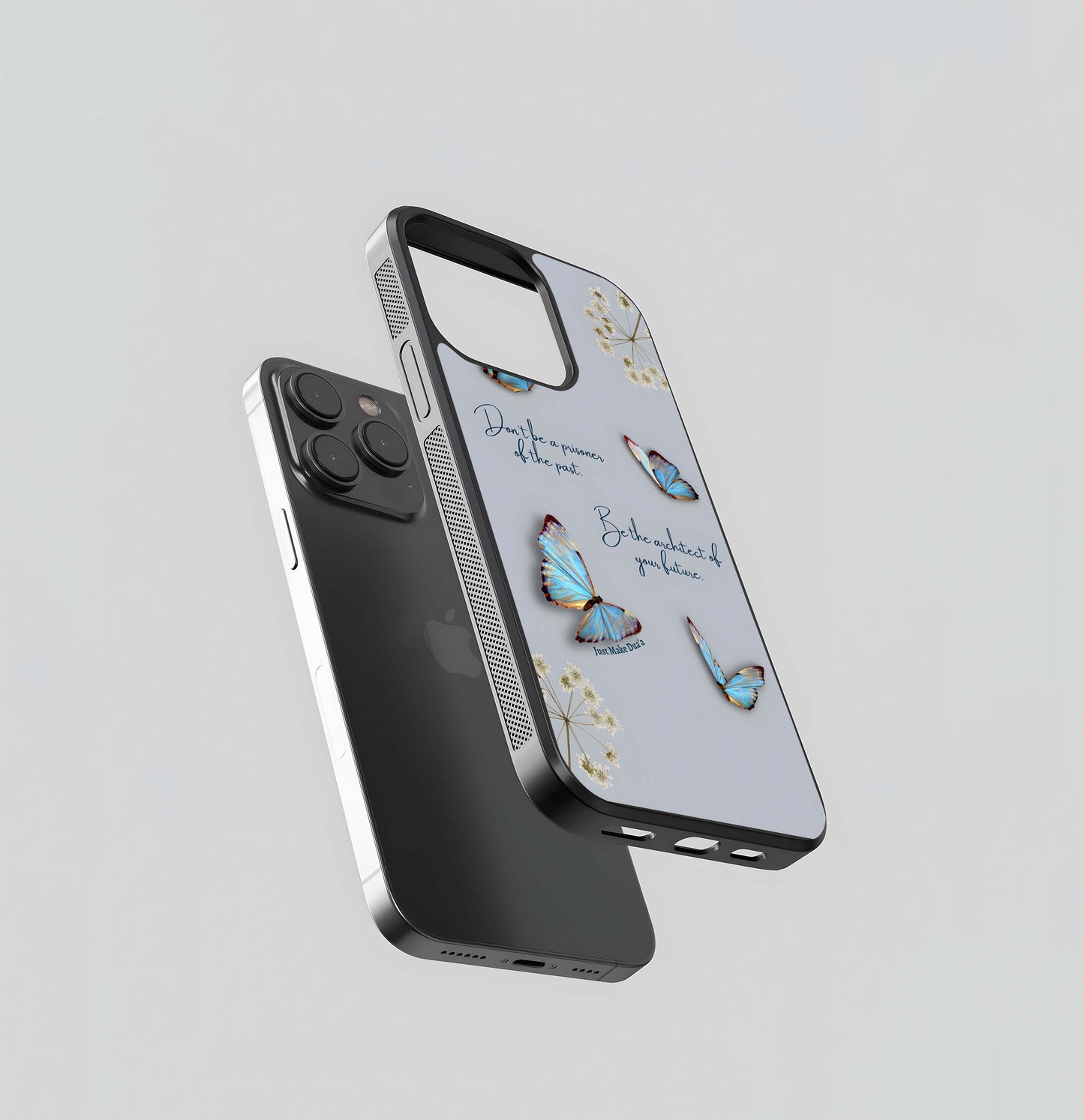 Butterfly Quote Glass Case