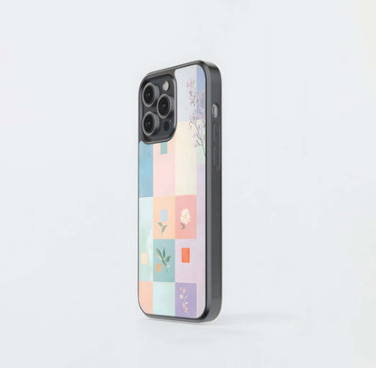 Grid of blocks Glass Case