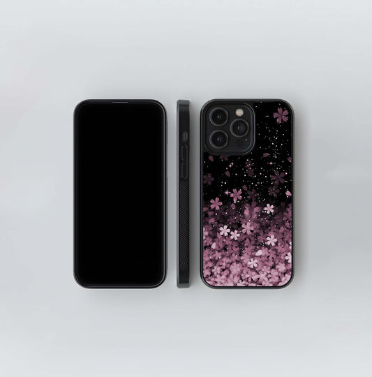 Small Starry Flowers Glass Case