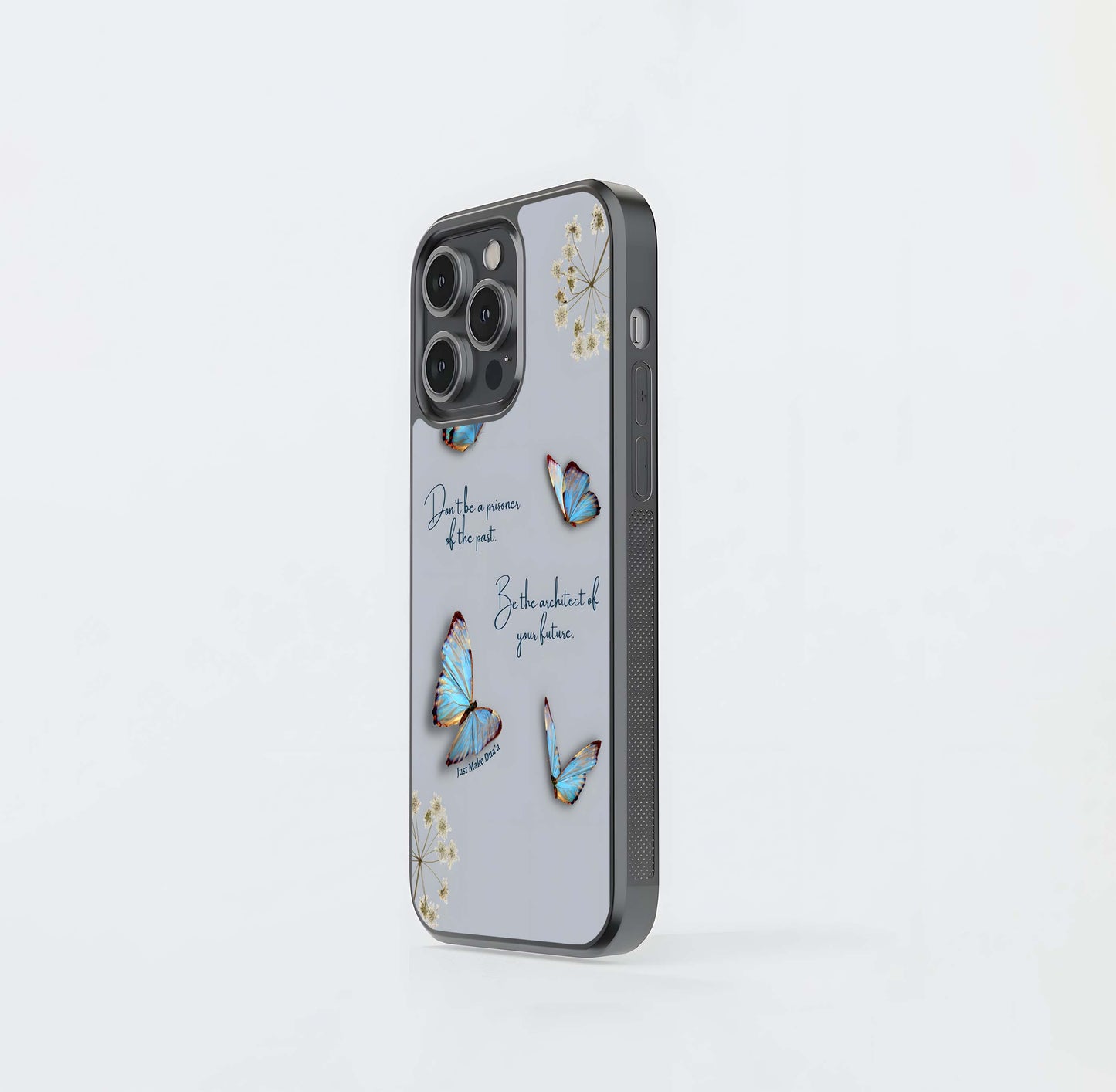 Butterfly Quote Glass Case