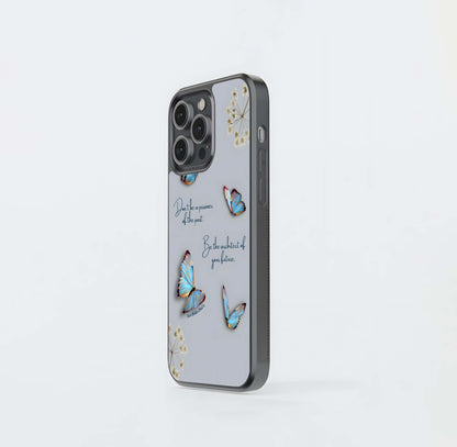 Butterfly Quote Glass Case