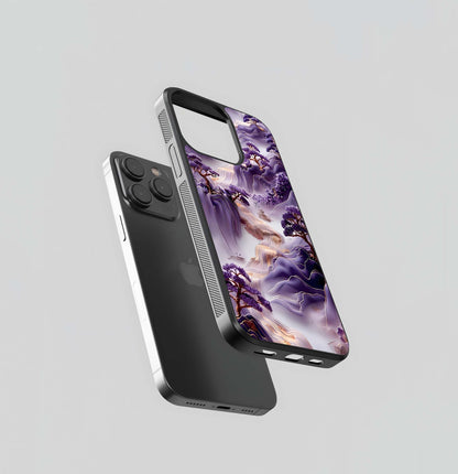 Lavender Mountain Stream Glass Case