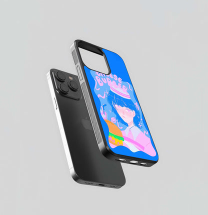 Burger Girl Mood Glass Case