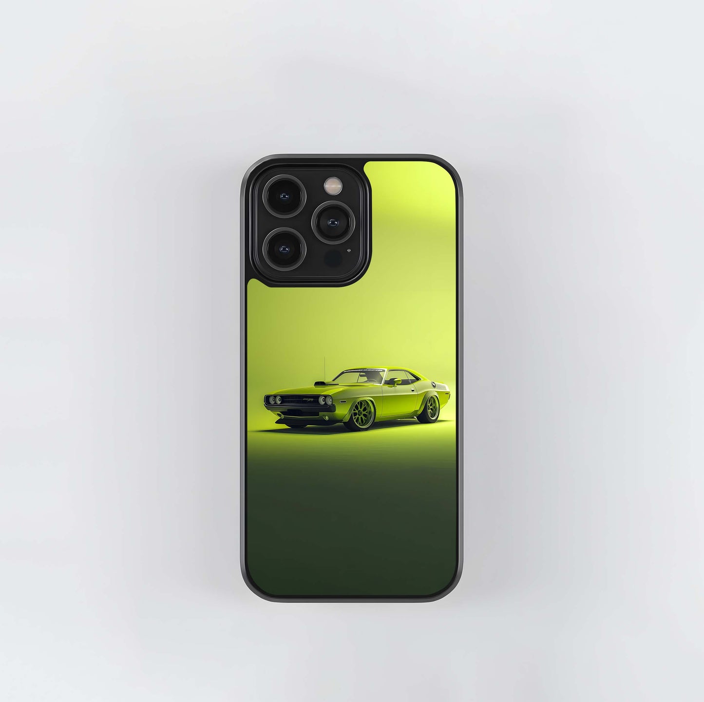 Lime Green Vintage Challenger Glass Case