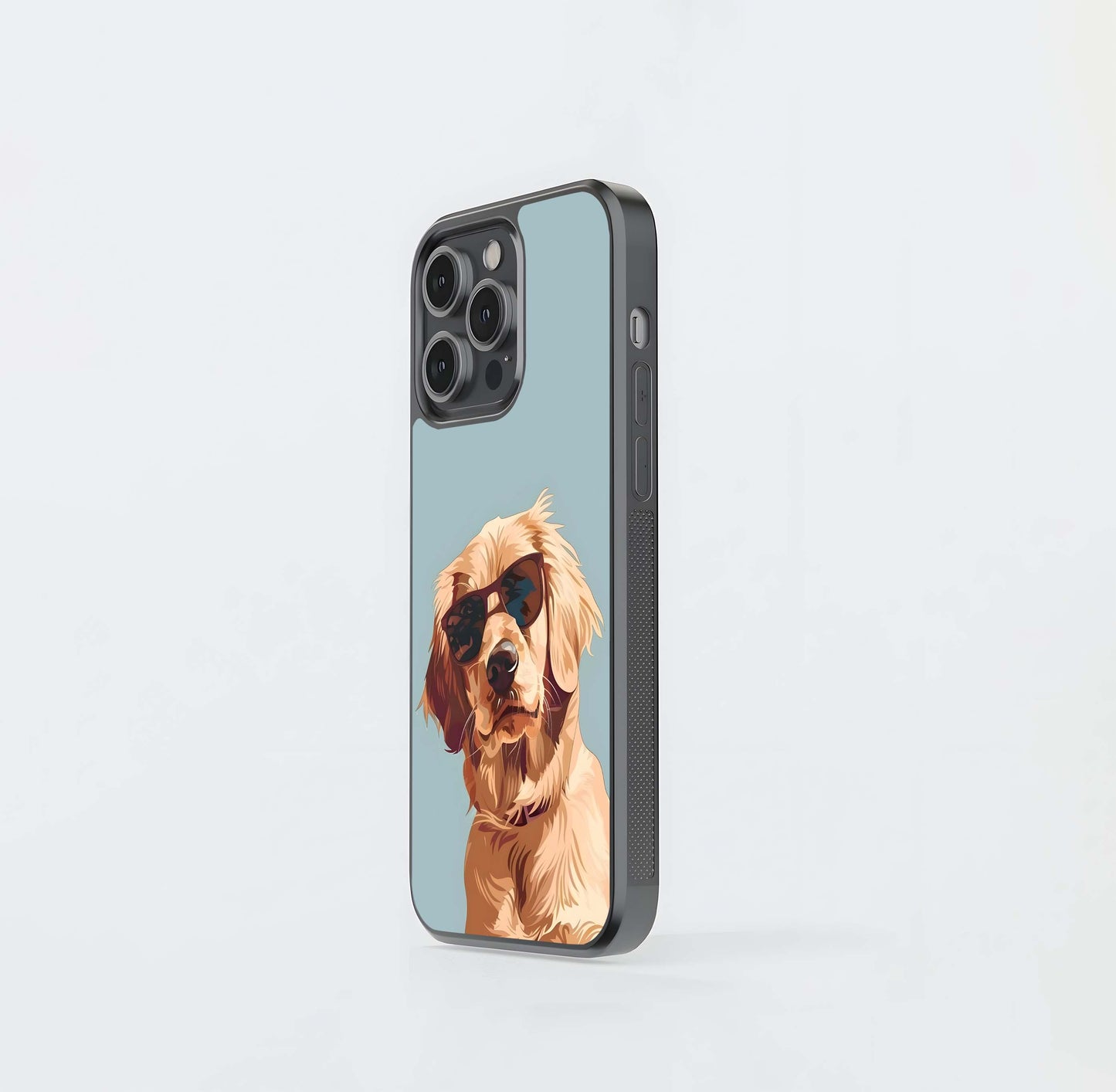 Dog with Sunglasses Glass Case