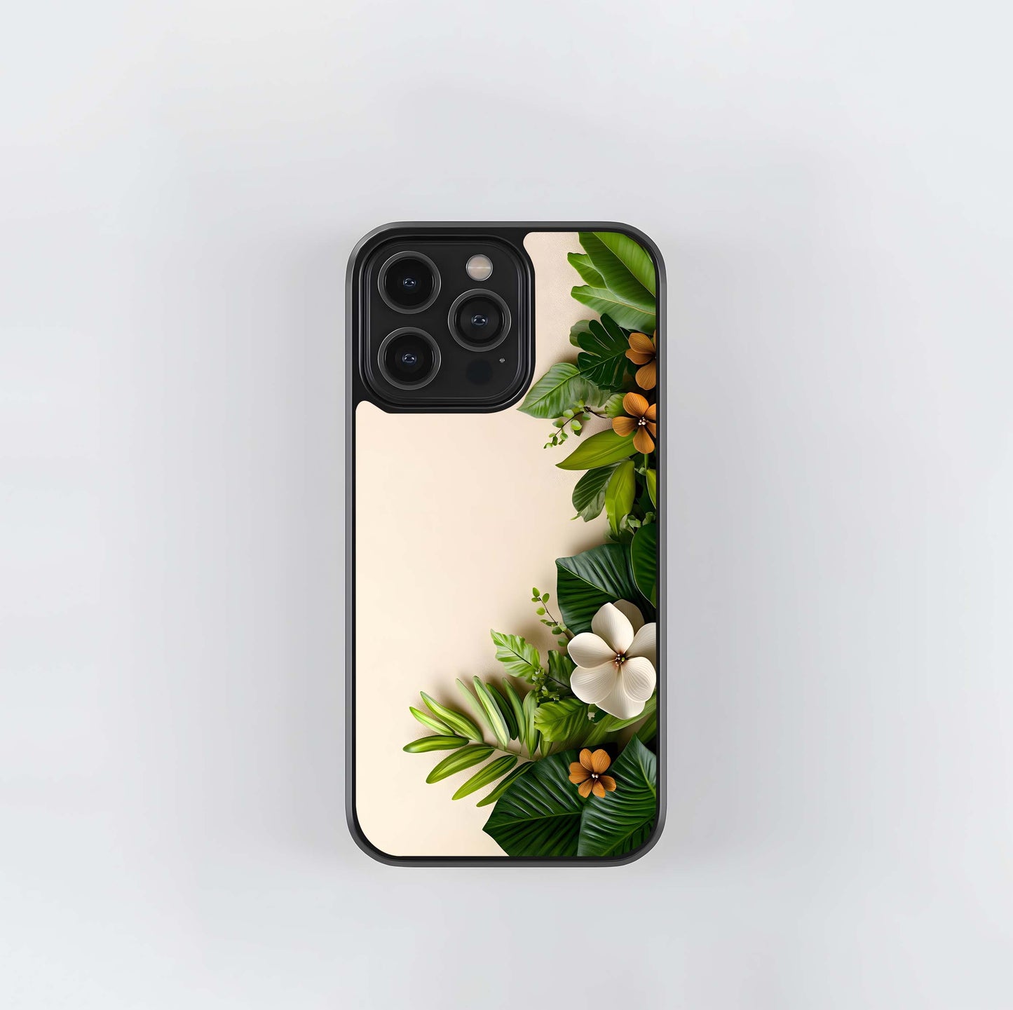 Tropical Corner Bloom Glass Case