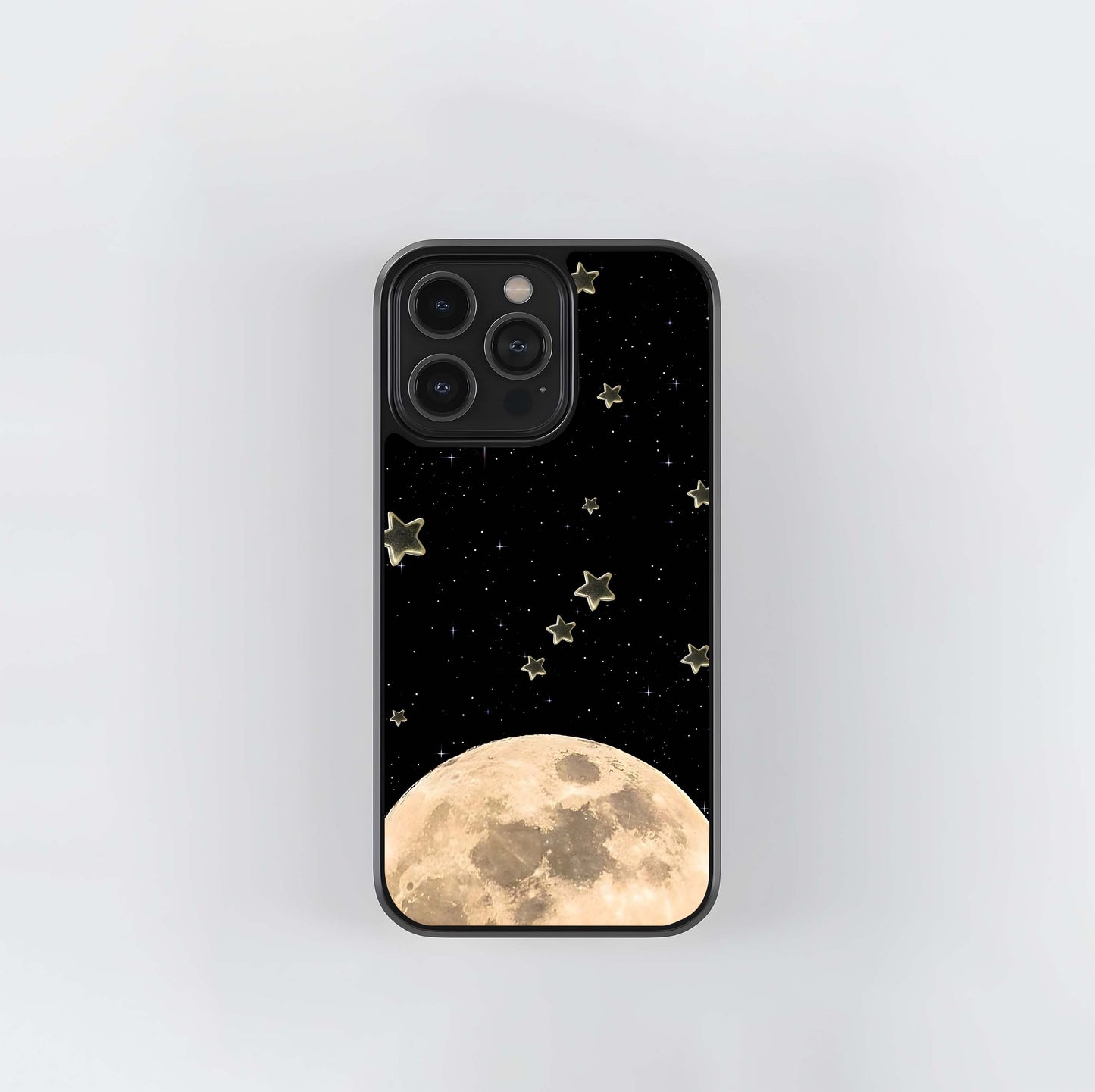 Half Moon With Mini Star Glass Case