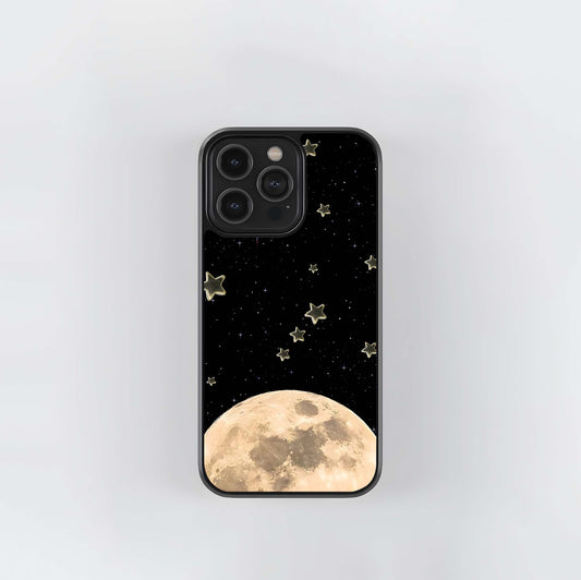 Half Moon With Mini Star Glass Case