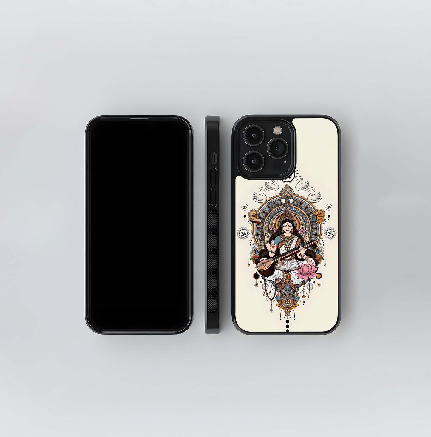 Saraswati Mandala Glass Case