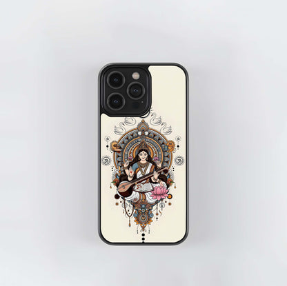 Saraswati Mandala Glass Case