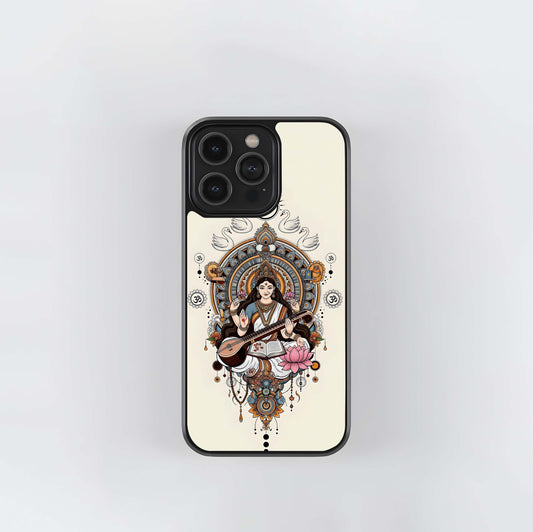 Saraswati Mandala Glass Case