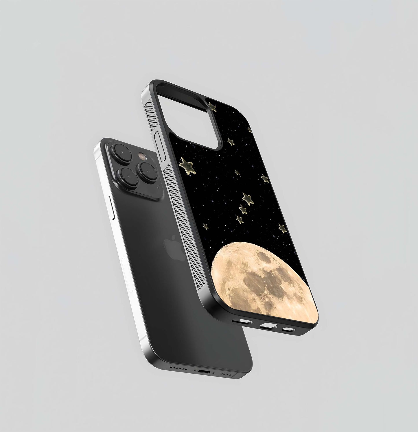 Half Moon With Mini Star Glass Case