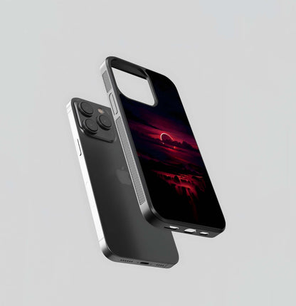 Crimson Eclipse Love Glass Case