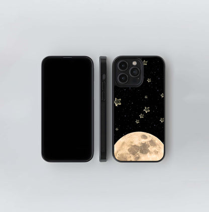 Half Moon With Mini Star Glass Case