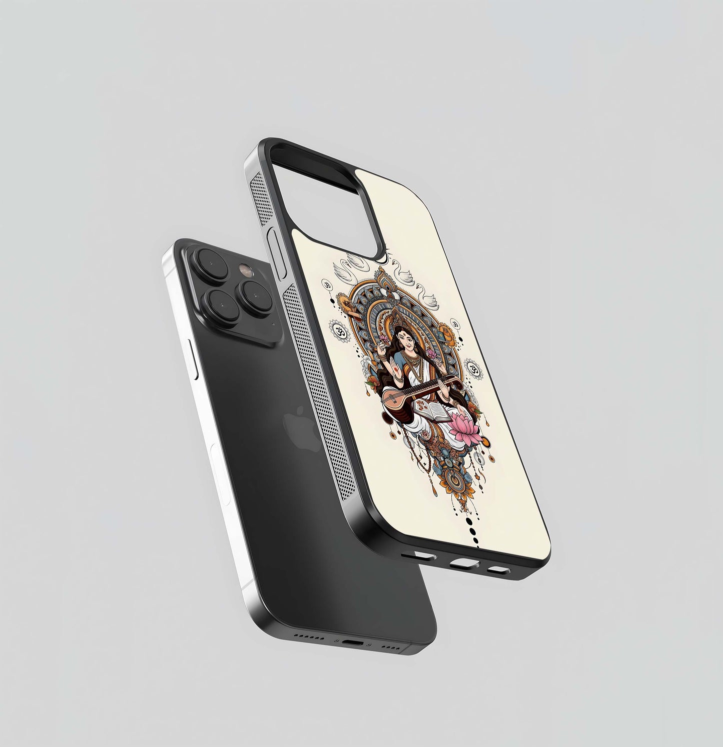 Saraswati Mandala Glass Case