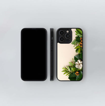 Tropical Corner Bloom Glass Case