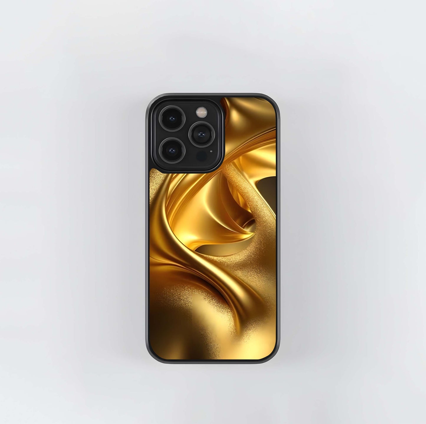 Liquid Gold Silk Glass Case