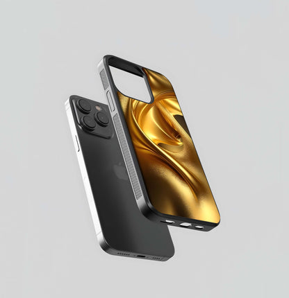 Liquid Gold Silk Glass Case