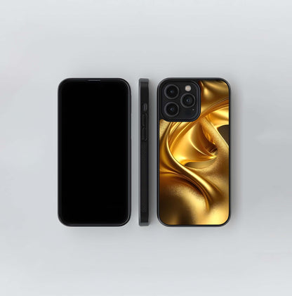 Liquid Gold Silk Glass Case