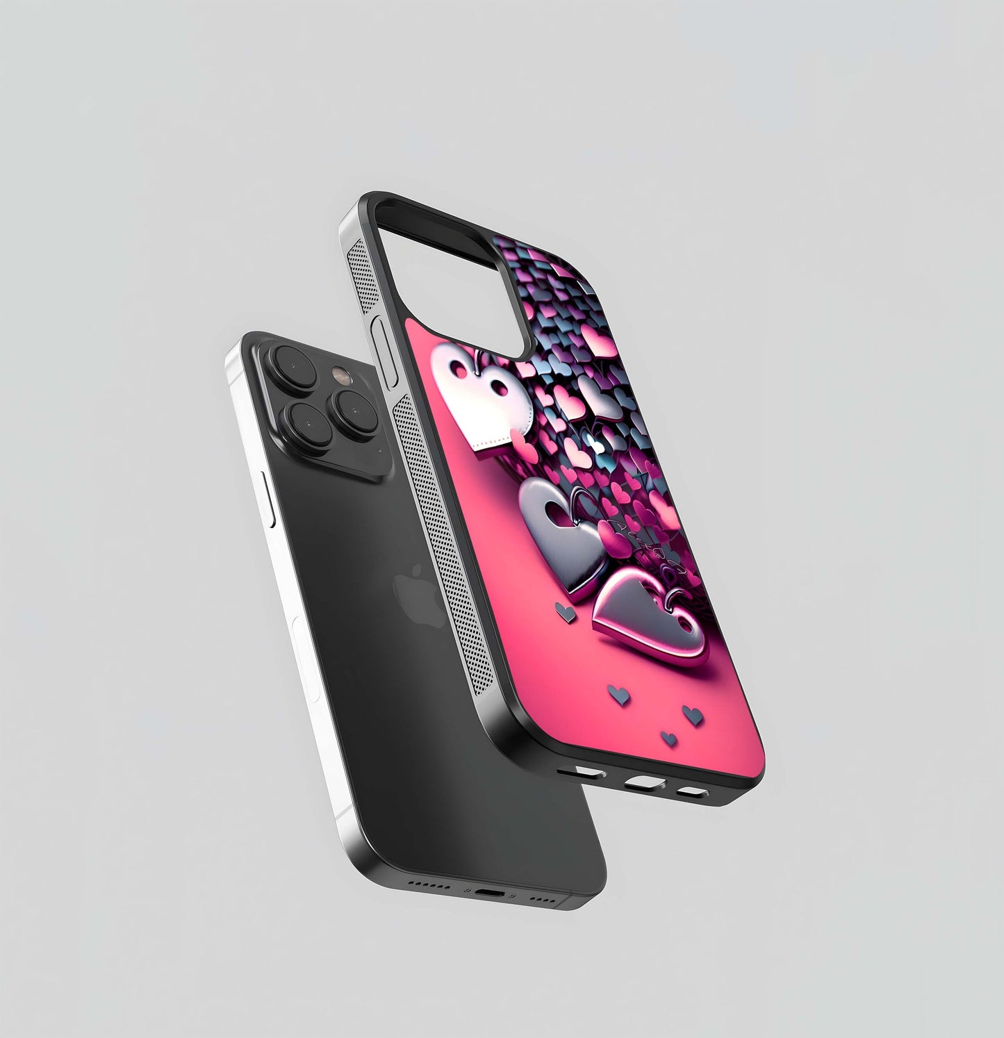 Lock & Heart Cascade Glass Case