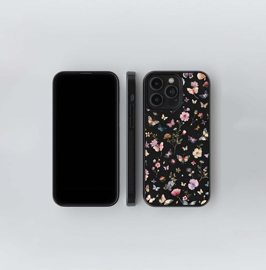 Butterfly Bloom Garden Glass Case