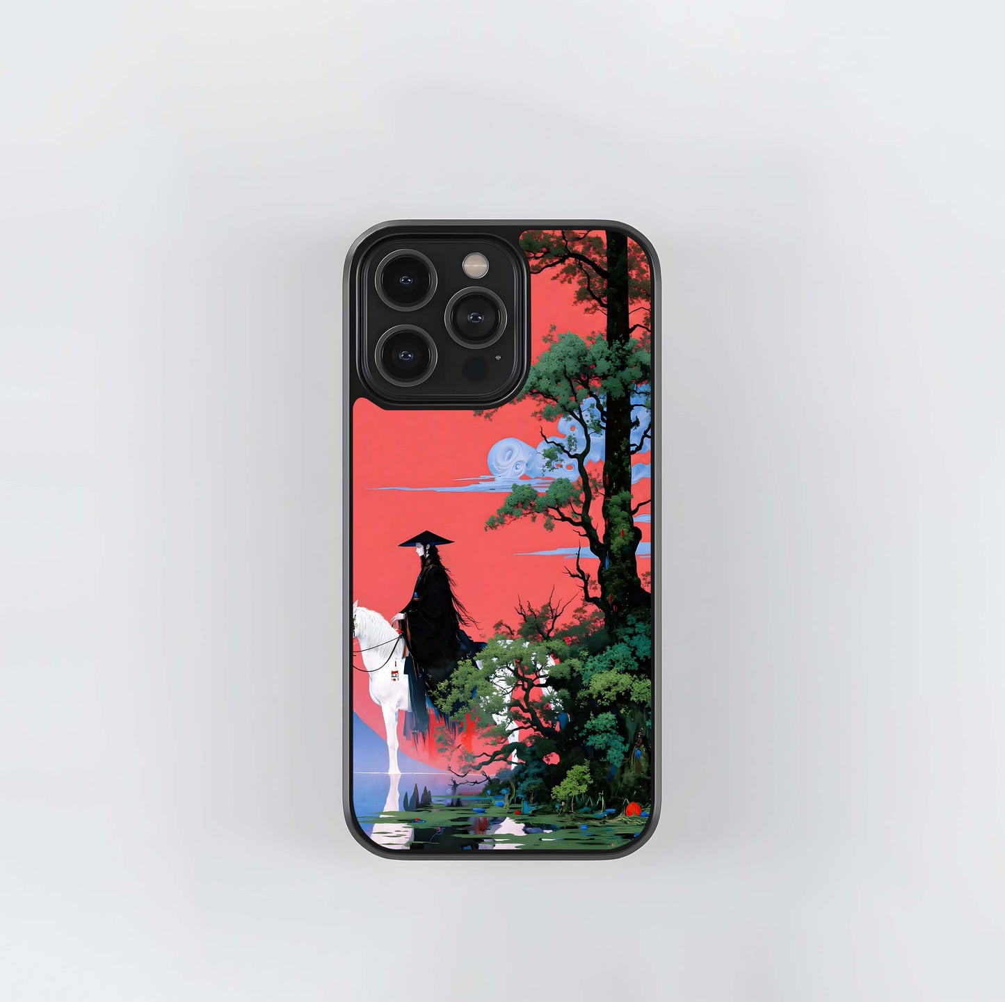 Crimson Samurai Glass Case