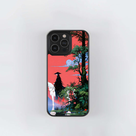 Crimson Samurai Glass Case