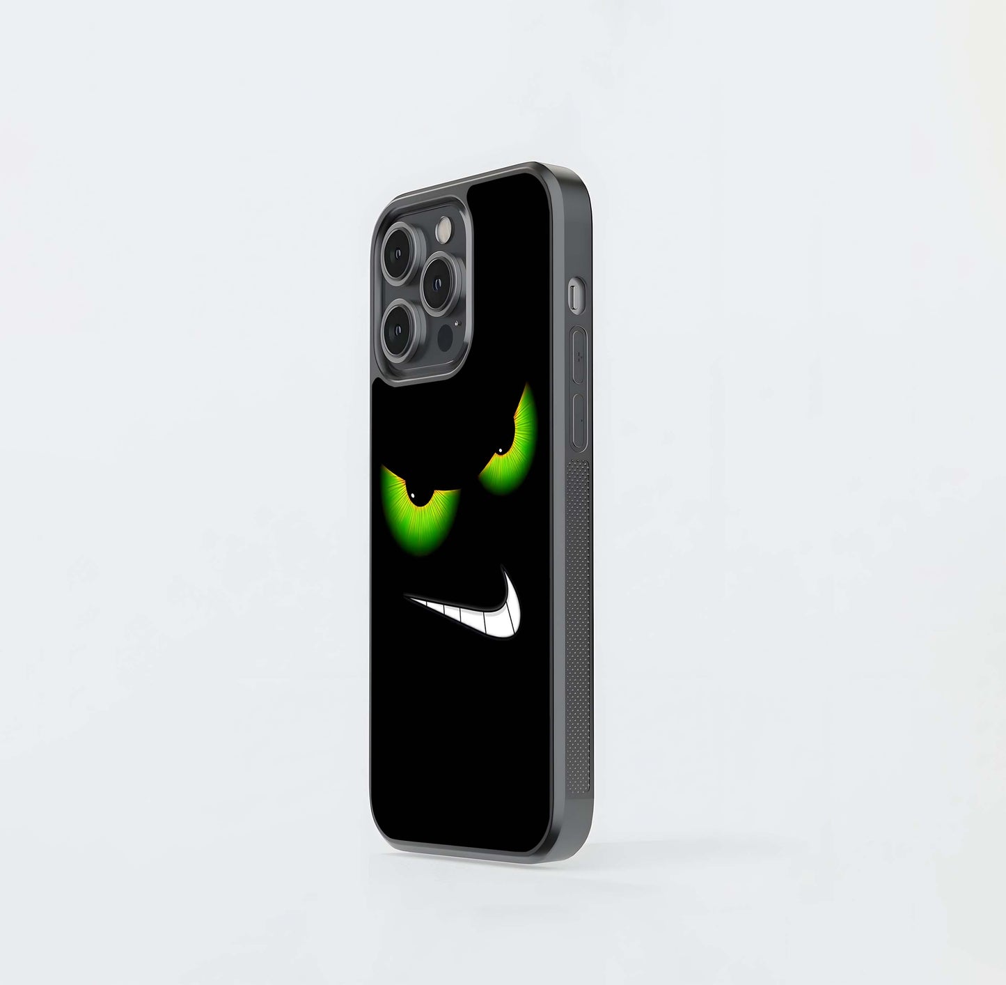 Evil Green Nike Eyes Glass Case