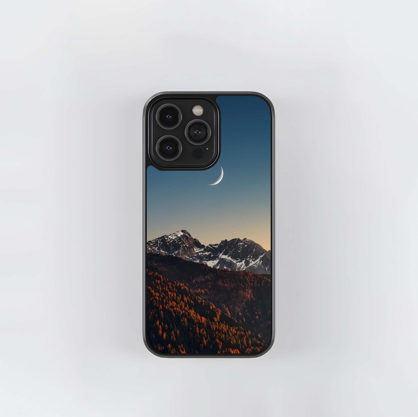 Autumn Mountain Crescent Glass Case