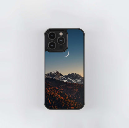 Autumn Mountain Crescent Glass Case