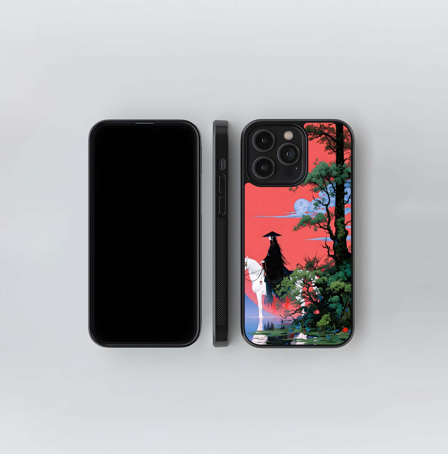Crimson Samurai Glass Case