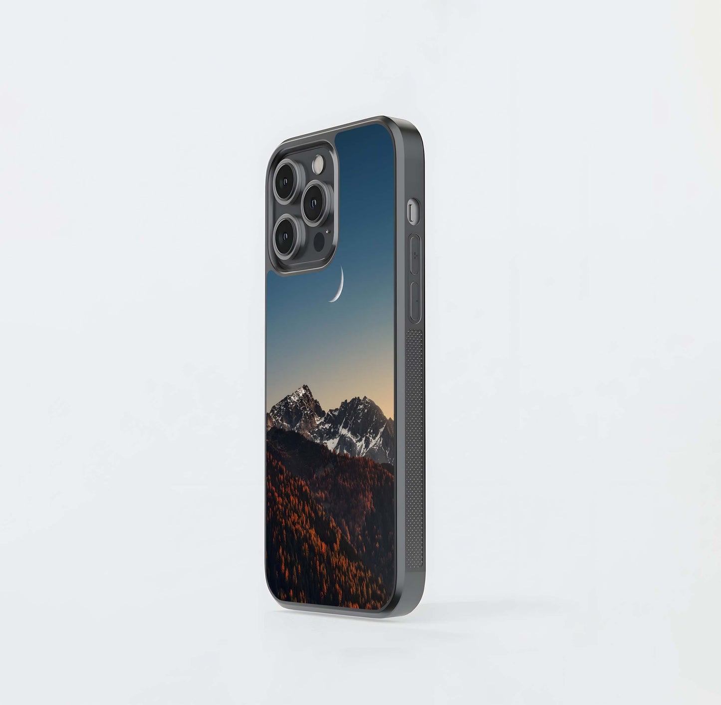 Autumn Mountain Crescent Glass Case