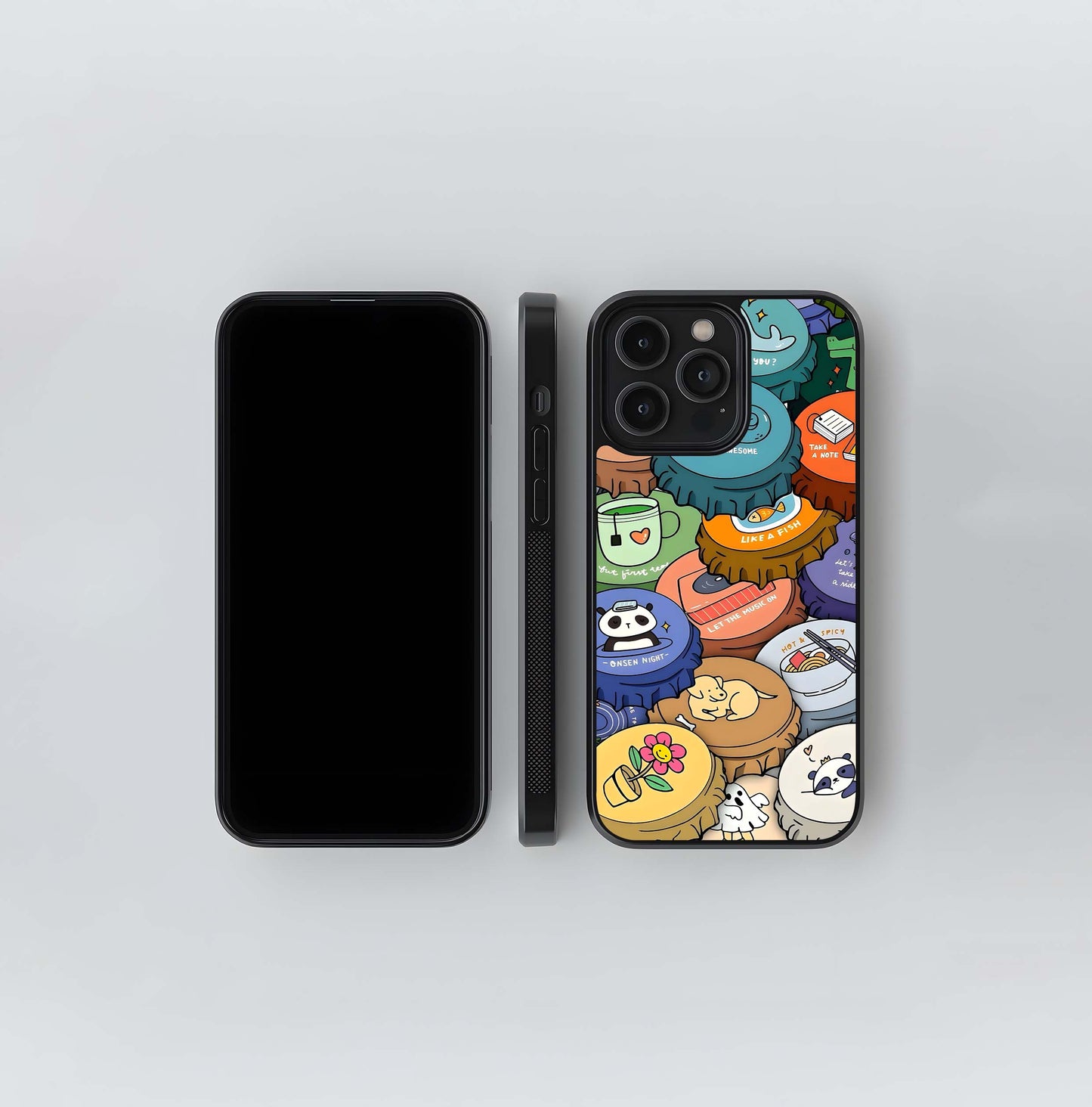 Coins Patterns Glass Case