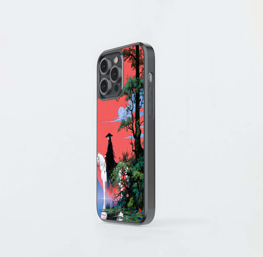 Crimson Samurai Glass Case