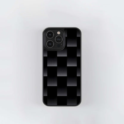 Shadowed Checkerboard Slats Glass Case