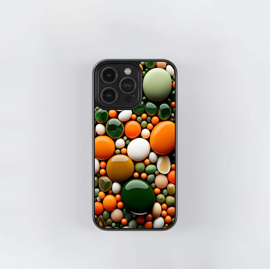 Lustrous Jewel Tones Glass Case