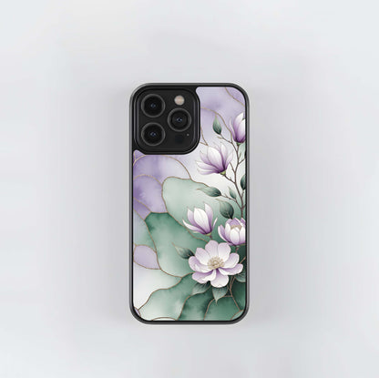 Magnolia Stained Glass Glass Case