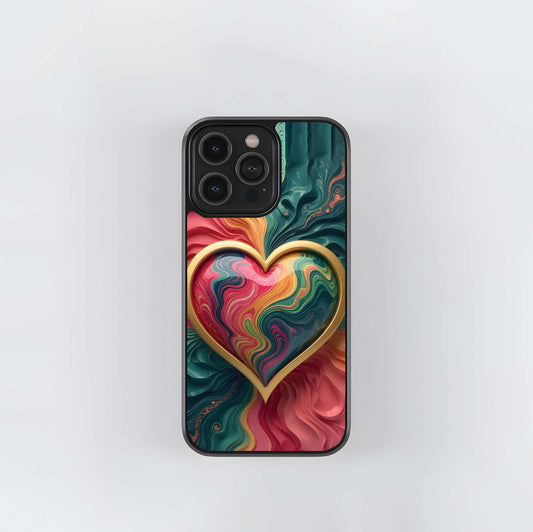 Marbled Affection Glass Case