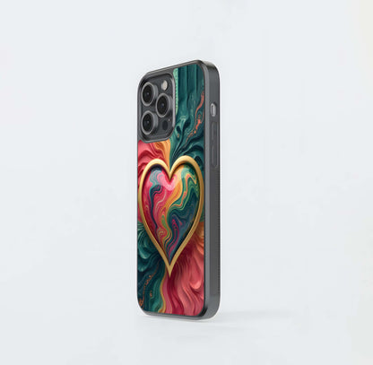 Marbled Affection Glass Case