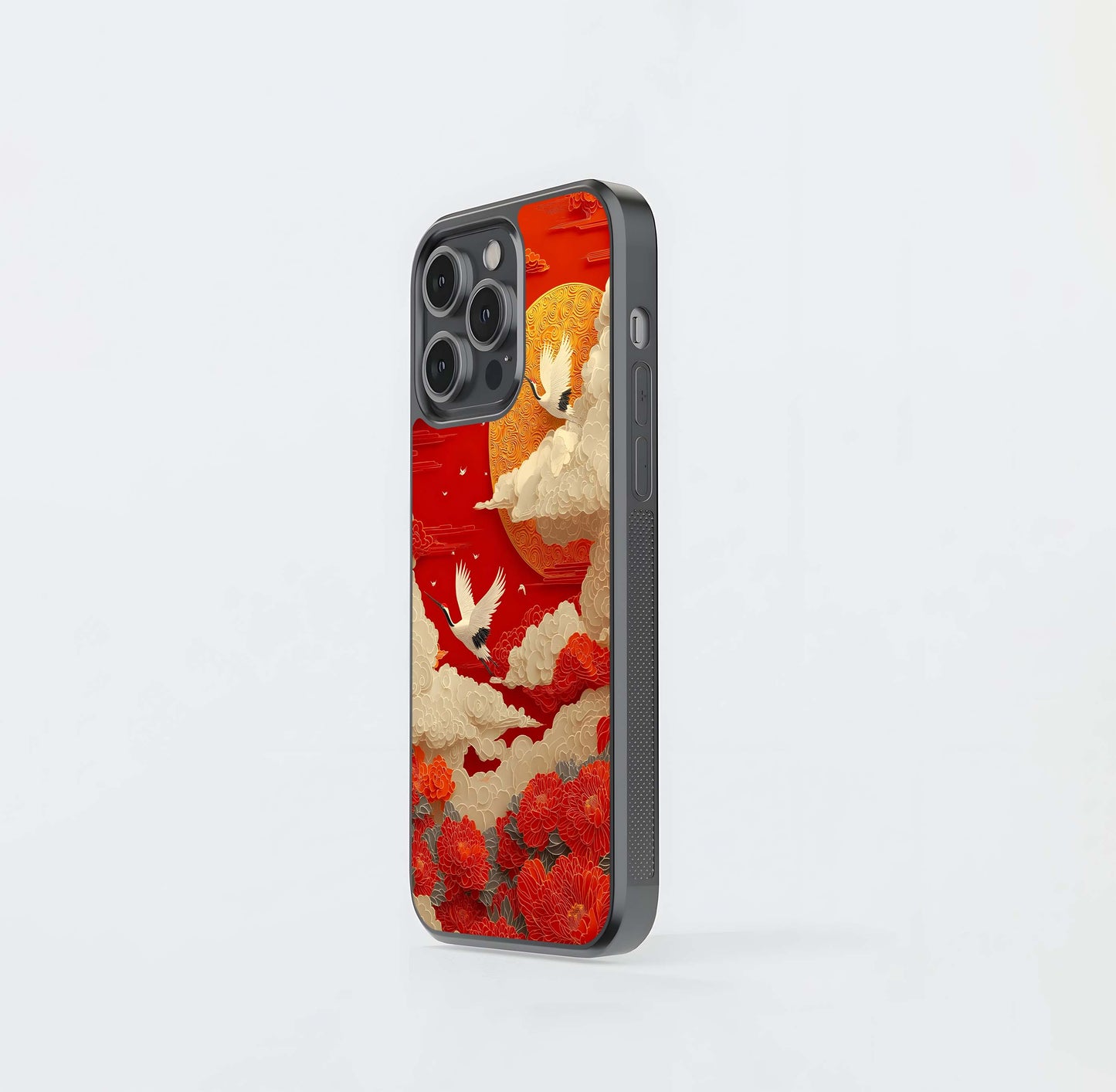 Crimson Sky Soar Glass Case