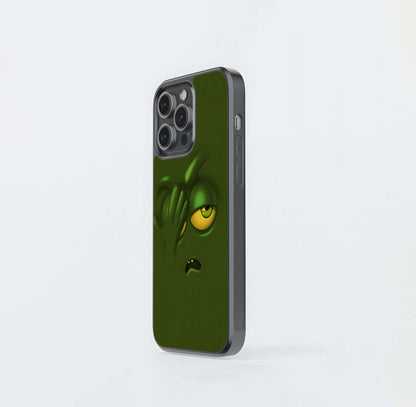 Facepalm Grotesque in Olive Green Glass Case