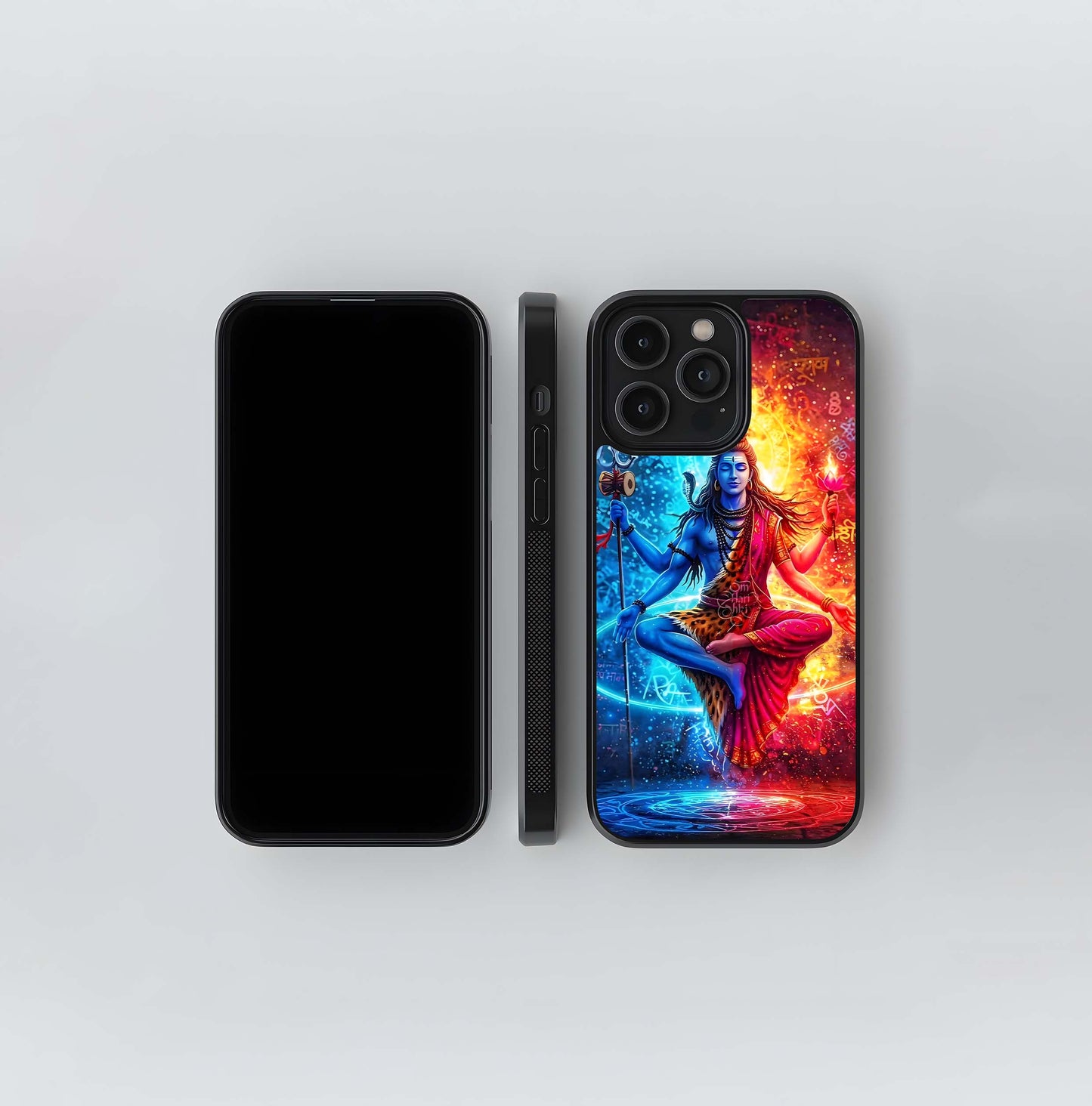 Cosmic Ardhanarishvara Glass Case