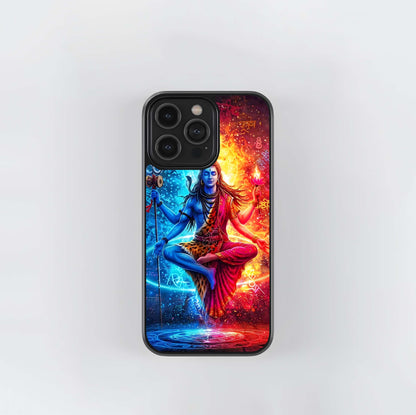 Cosmic Ardhanarishvara Glass Case