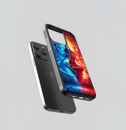 Cosmic Ardhanarishvara Glass Case