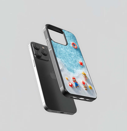 Mario Beach Vacation Glass Case