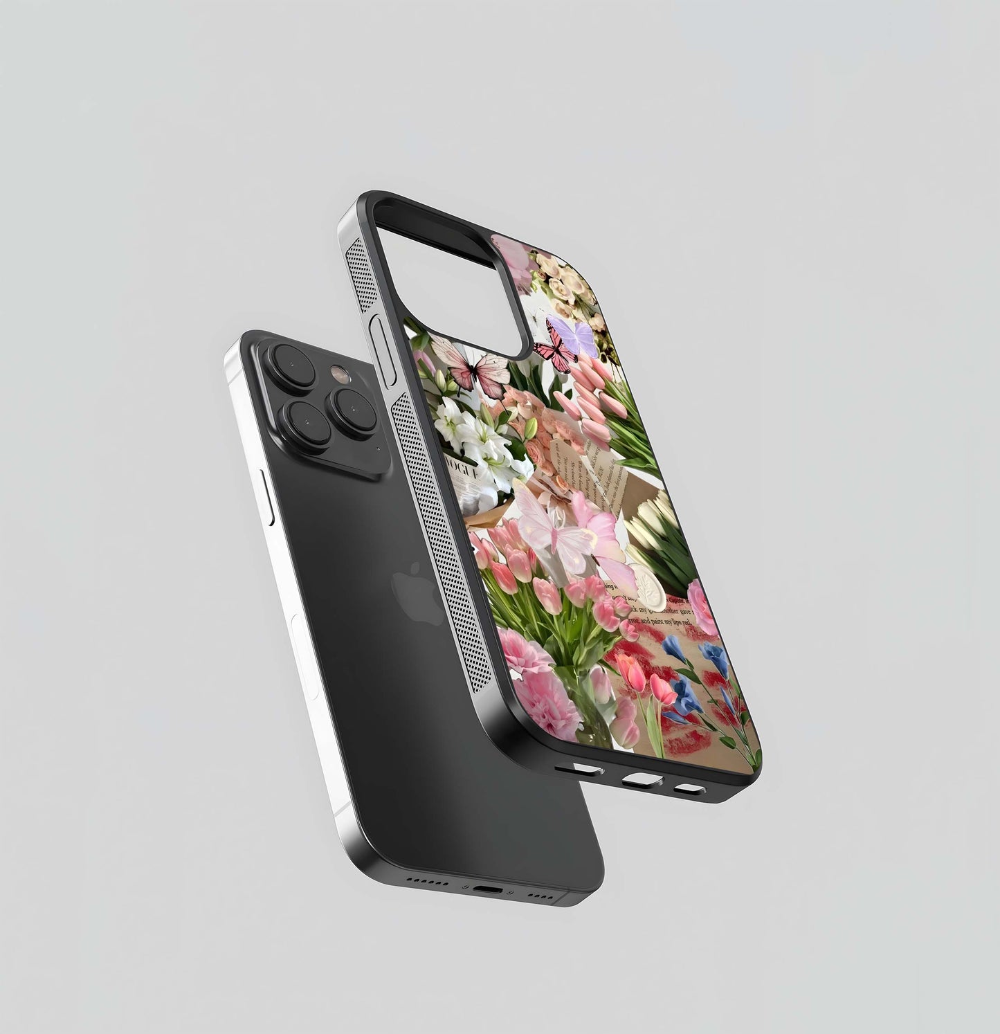 Butterfly Garden Bloom Glass Case