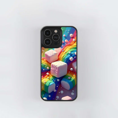 Marshmallow Rainbow Path Glass Case