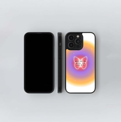 Butterfly Growth Aura Glass Case